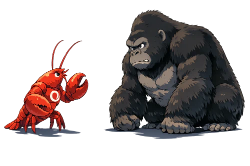 Lobster vs Gorilla
