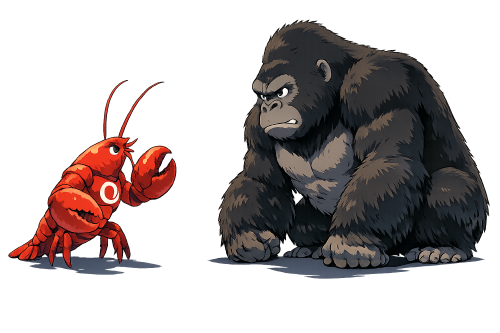 Lobster vs Gorilla